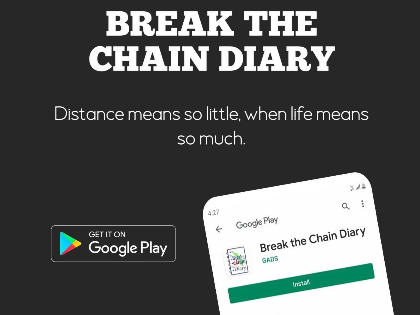 Break The Chain Diary